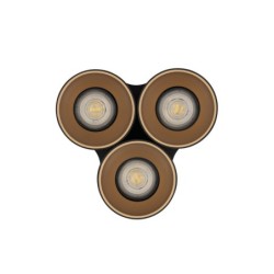 Taškinis šviestuvas EYE TONE 3xGU10 IP20 Juoda