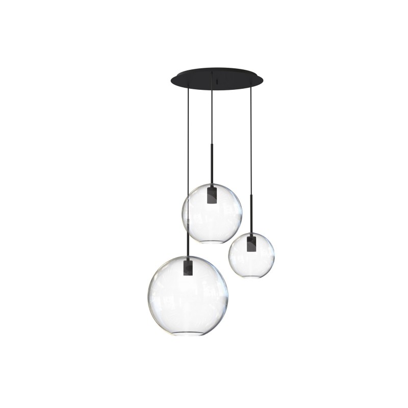 Pakabinamas šviestuvas SPHERE 3xE27 IP20 Skaidri