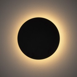 Sieninis šviestuvas RING LED M LED 10W 3000K IP20 Juoda