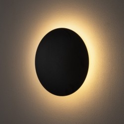 Sieninis šviestuvas RING LED M LED 10W 3000K IP20 Juoda
