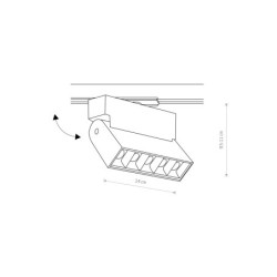 Bėginis šviestuvas PROFILE FOCUS LED LED 10W 4000K IP20 Balta