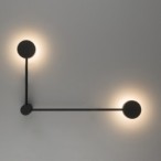 Sieninis šviestuvas ORBIT 2xGX53 IP20 Juoda