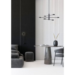 Sieninis šviestuvas ORBIT GX53 IP20 Juoda