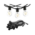 Girlianda FESTOON LIGHTS 6m E27 220V IP65 Juoda