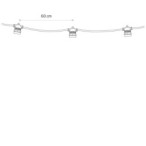 Girlianda FESTOON LIGHTS 6m E27 220V IP65 Juoda