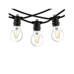 Girlianda FESTOON LIGHTS 9m E27 220V IP65 Juoda