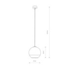 Pakabinamas šviestuvas GLOBE PLUS S 1xE27 IP20 Chromo