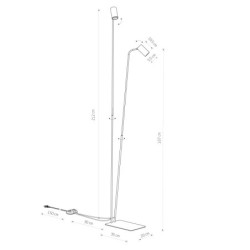Toršeras MONO 2xGU10 R50 IP20 Juoda