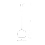 Pakabinamas šviestuvas GLOBE PLUS M E27 IP20 Chromo