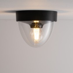 Lauko lubinis šviestuvas NOOK 1xE27 IP44 Juoda