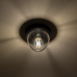 Lauko lubinis šviestuvas NOOK 1xE27 IP44 Juoda