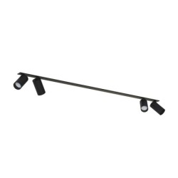 Pakreipiamas šviestuvas MONO SURFACE 4xGU10 IP20 Juoda