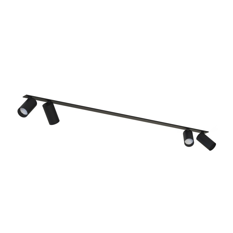 Pakreipiamas šviestuvas MONO SURFACE 4xGU10 IP20 Juoda