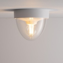Lauko lubinis šviestuvas NOOK E27 IP44 Balta