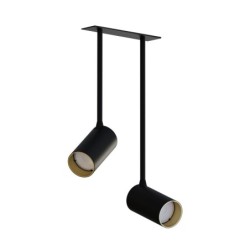 Pakreipiamas šviestuvas MONO SURFACE LONG 2xGU10 IP20 Juoda