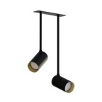 Pakreipiamas šviestuvas MONO SURFACE LONG 2xGU10 IP20 Juoda