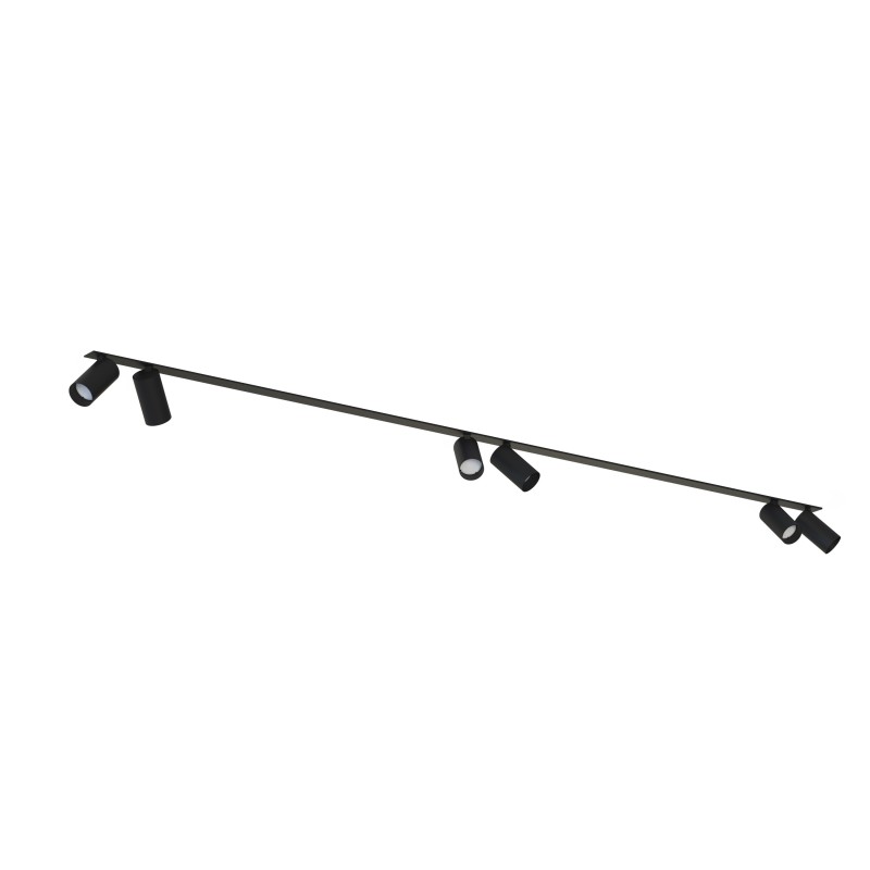 Pakreipiamas šviestuvas MONO SURFACE 6xGU10 IP20 Juoda