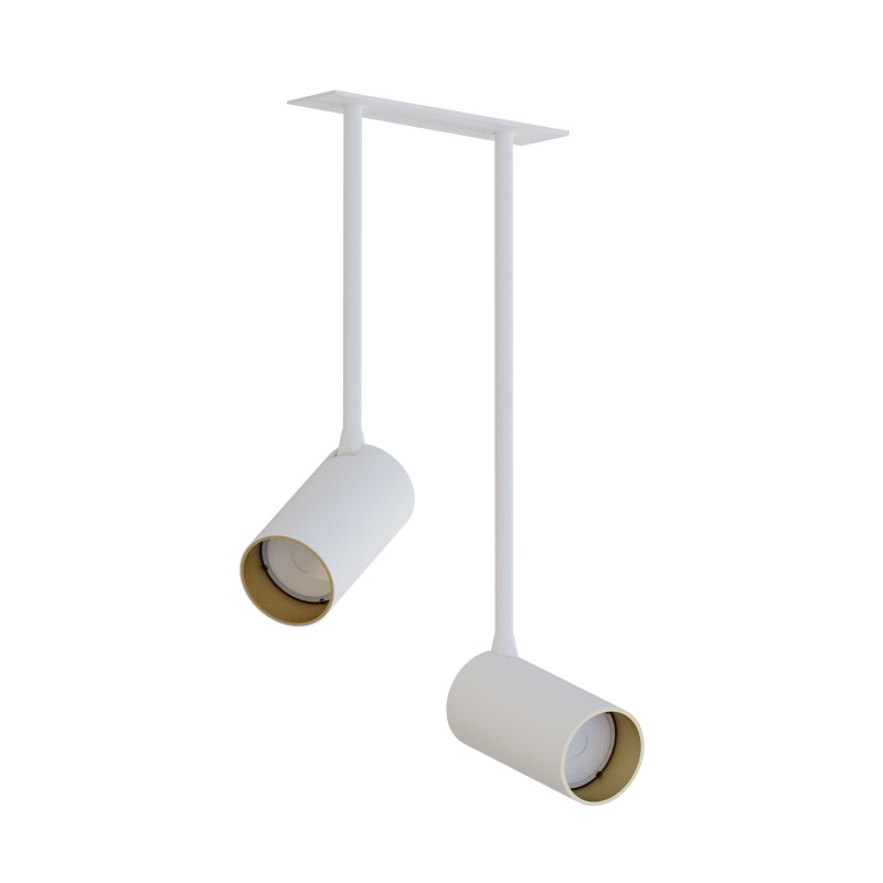 Pakreipiamas šviestuvas MONO SURFACE LONG 2xGU10 IP20 Balta
