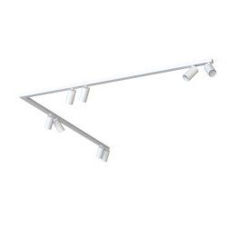 Pakreipiamas šviestuvas MONO CORNER 2x150 GU10 IP20 Balta