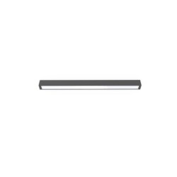 Linijinis šviestuvas STRAIGHT CEILING LED M 1xLED TUBE T8 IP20 Grafitinė