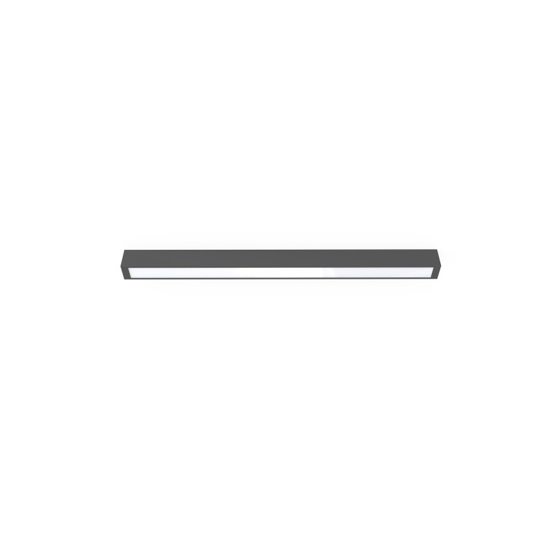 Linijinis šviestuvas STRAIGHT CEILING LED M 1xLED TUBE T8 IP20 Grafitinė