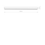 Linijinis šviestuvas STRAIGHT LED TUBE T8 IP20 Grafitinė