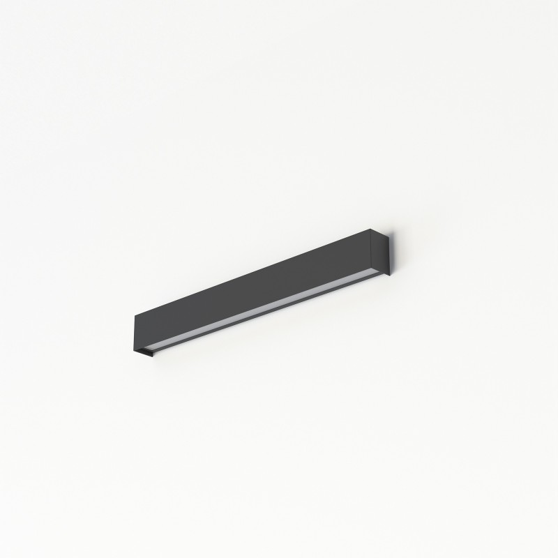 Sieninis šviestuvas STRAIGHT WALL LED S 1xLED TUBE T8 IP20 Grafitinė