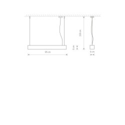 Linijinis lubinis šviestuvas SOFT 90X6 LED TUBE T8 IP20 Balta