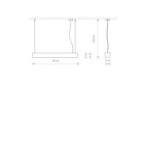 Linijinis lubinis šviestuvas SOFT 90X6 LED TUBE T8 IP20 Balta