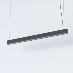 Linijinis vidaus šviestuvas SOFT 120X6 LED TUBE T8 IP20 Grafitinė