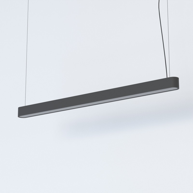 Linijinis vidaus šviestuvas SOFT 120X6 LED TUBE T8 IP20 Grafitinė