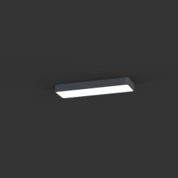 Lubinis šviestuvas SOFT CEILING 2xT8 IP20 Grafito