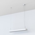 Pakabinamas šviestuvas SOFT 2xLED TUBE T8 IP20 Balta