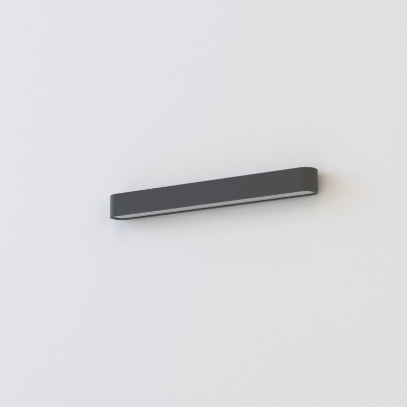 Sieninis šviestuvas SOFT WALL LED 60X6 LED TUBE T8 IP20 Grafito