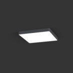 Plafonas SOFT CEILING LED 60X60 LED TUBE T8 IP20 Grafitinė