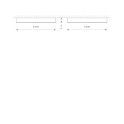 Plafonas SOFT CEILING LED 60X60 LED TUBE T8 IP20 Grafitinė