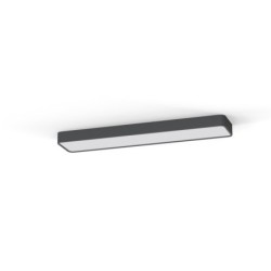 Plafonas SOFT 2xLED TUBE T8 IP20 Grafitinė