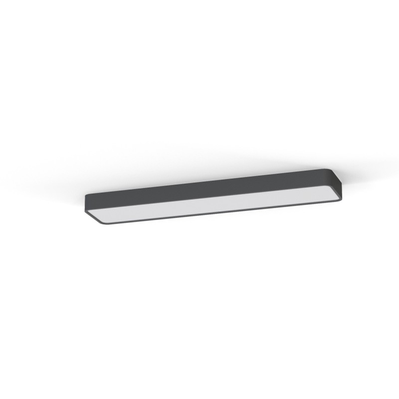 Plafonas SOFT 2xLED TUBE T8 IP20 Grafitinė