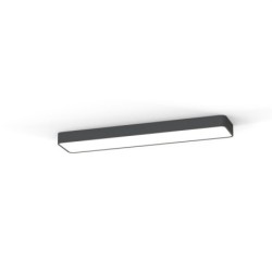 Plafonas SOFT 2xLED TUBE T8 IP20 Grafitinė