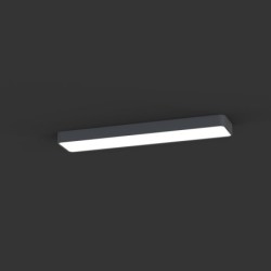 Plafonas SOFT 2xLED TUBE T8 IP20 Grafitinė