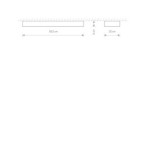 Plafonas SOFT 2xLED TUBE T8 IP20 Grafitinė