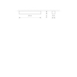 Linijinis šviestuvas SOFT CEILING LED 60X6 1xG13 IP20 Balta
