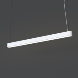 Linijinis šviestuvas SOFT 120X6 T8 IP20 Balta