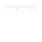 Linijinis šviestuvas SOFT CEILING 1xLED TUBE T8 IP20 Balta
