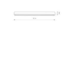 Linijinis šviestuvas STRAIGHT CEILING LED M 1xLED TUBE T8 IP20 Juoda
