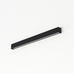 Sieninis šviestuvas STRAIGHT WALL LED M T8 IP20 Juoda