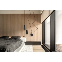 Jungiamoji rozetė CAMELEON CANOPY A MINI IP20 Juoda