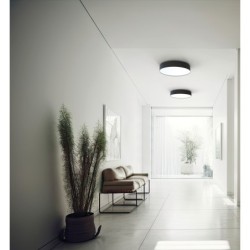 Plafonas ARENA LED 20W 4000K IP20 Juoda