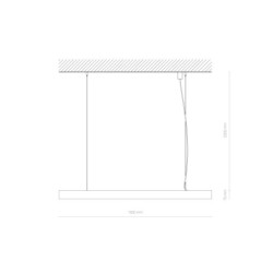 Linijinis šviestuvas CL OFFICE LED PRO 150 LED 40W 3000K IP20 Juoda