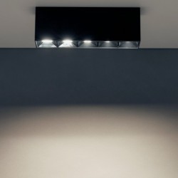 Taškinis šviestuvas MIDI LED 20W 4000K IP20 Juoda